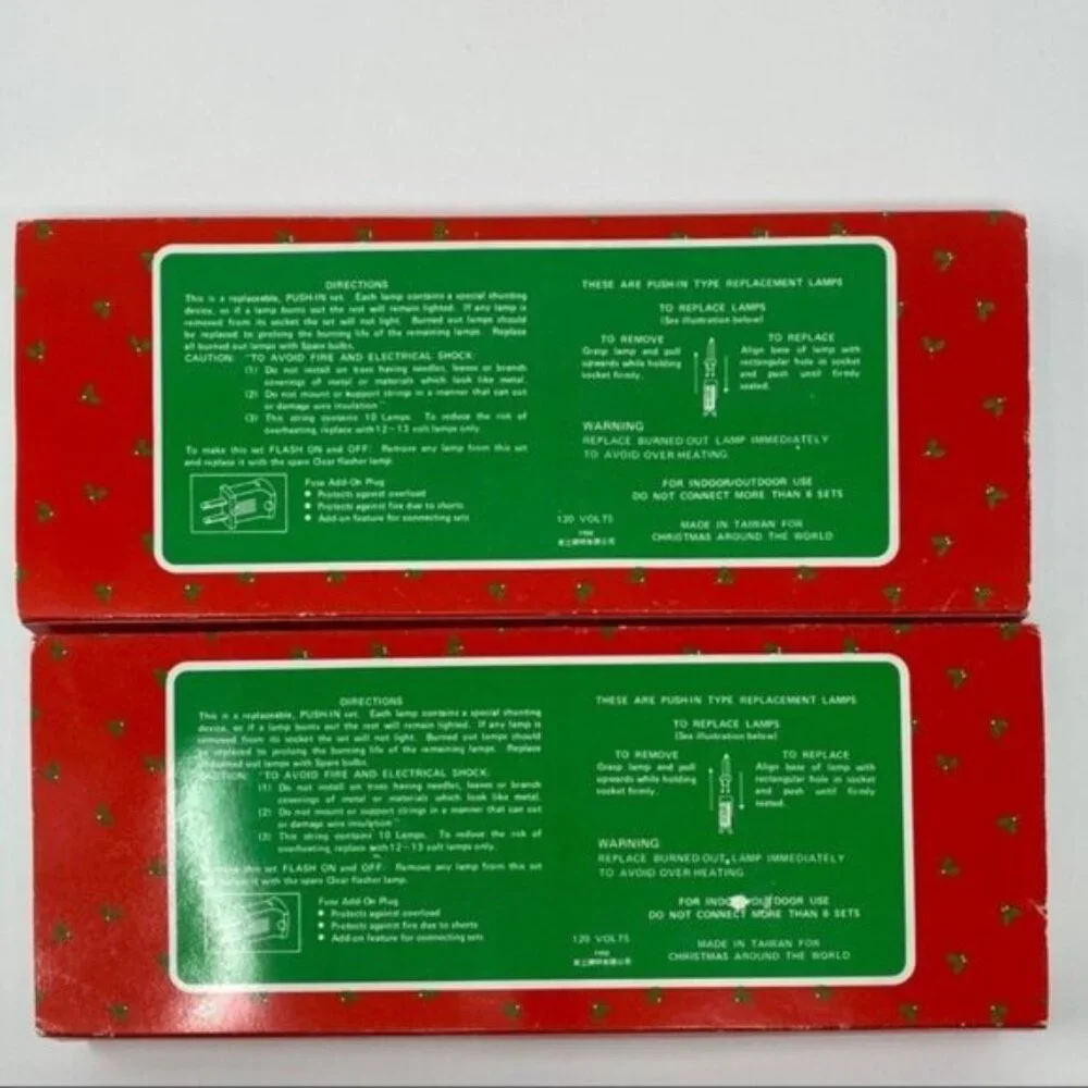 Vintage Clip-on Candle String Christmas Lights